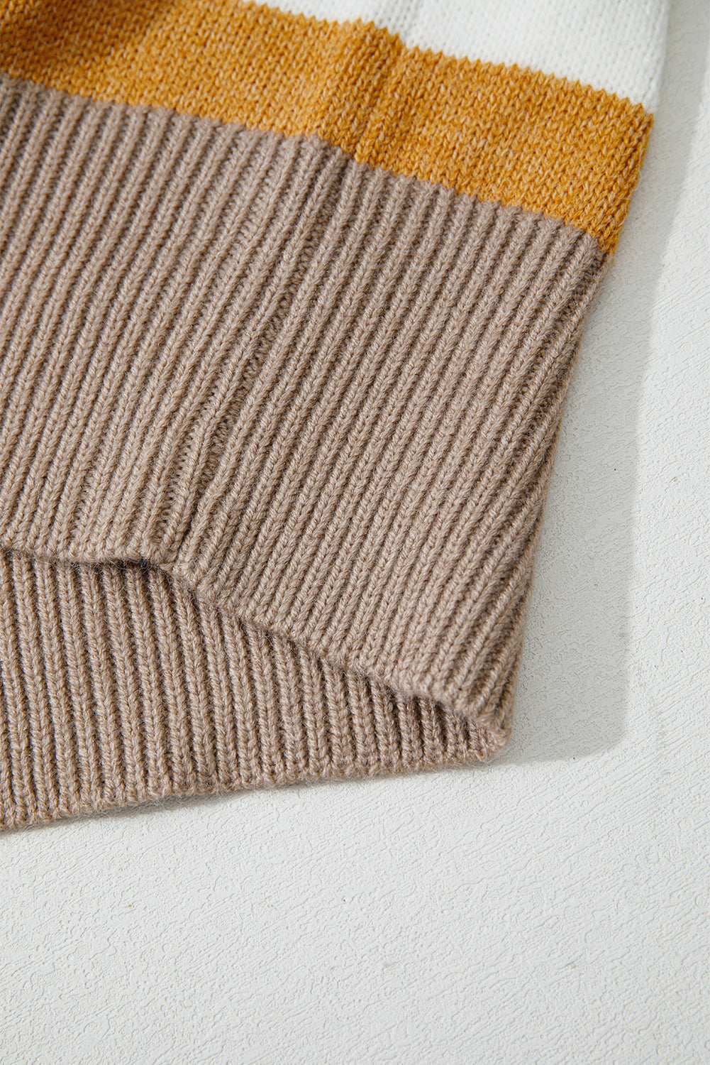 Cassandra | Plus Size Striped Colorblock Sweater