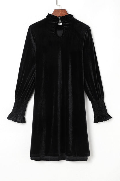 Heart | Velvet Puff Sleeve Dress