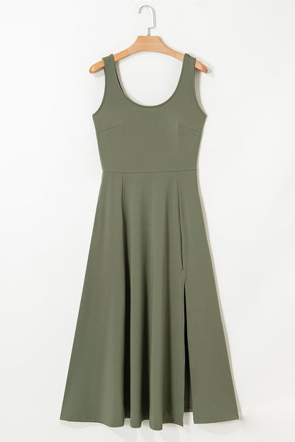 Amanda | Sleeveless Scoop Neck Dress