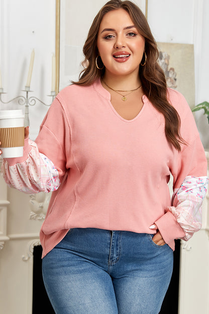 Raven | Plus Size Floral Patchwork Jumper