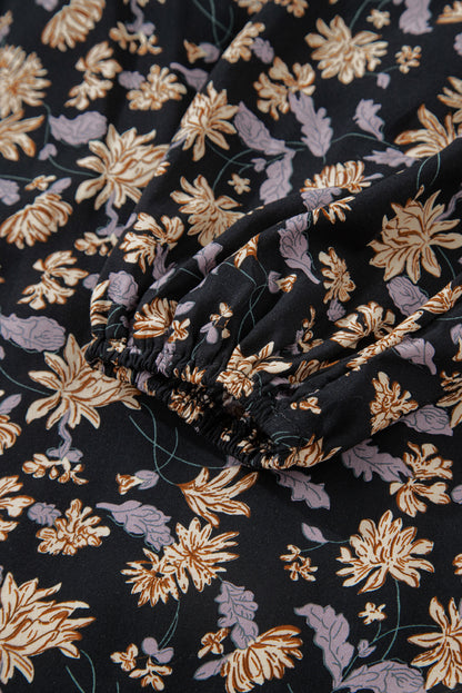 Fiona | Boho Floral Smocked Mini Dress