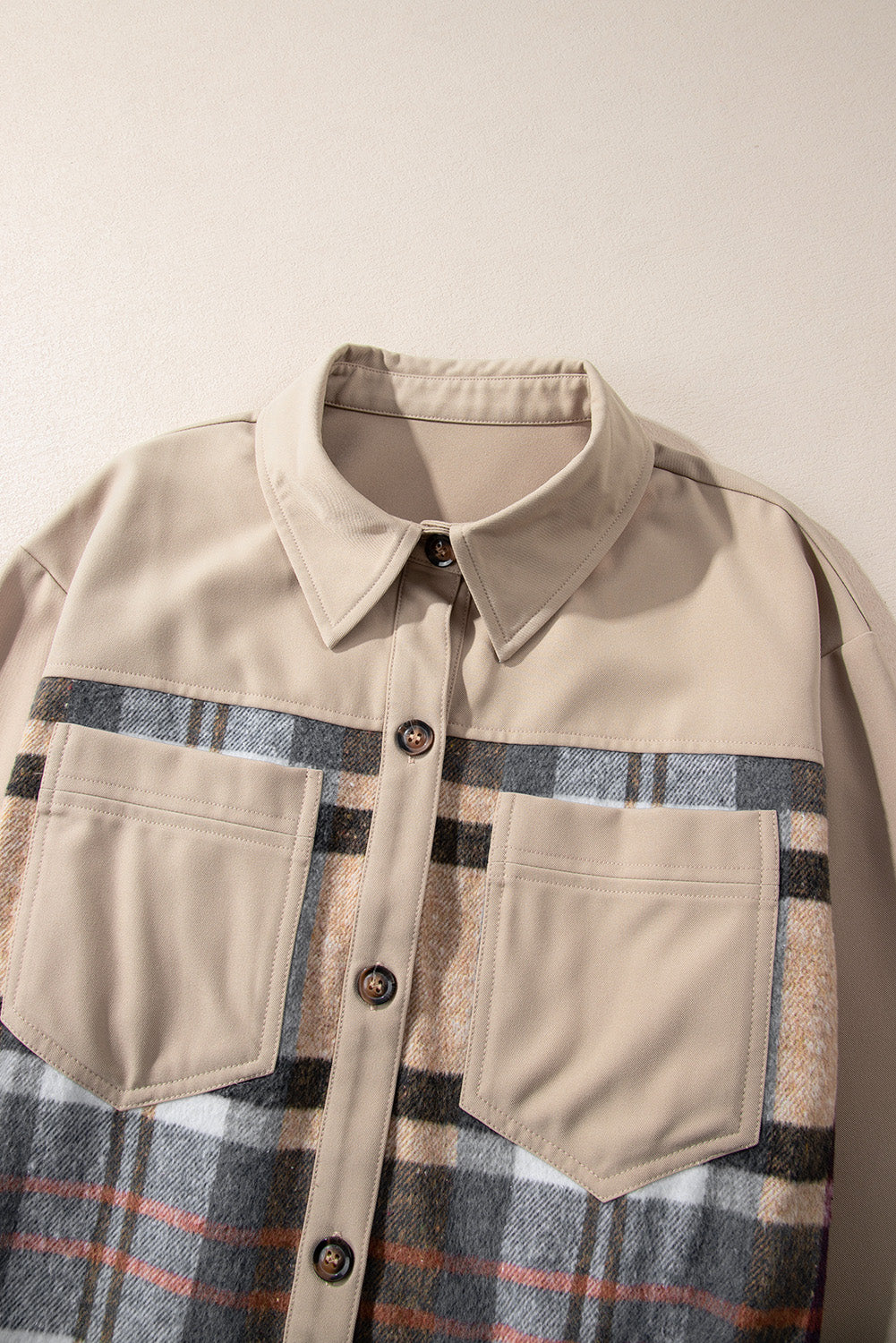 Ewa | Plaid Patchwork Shirt Dress