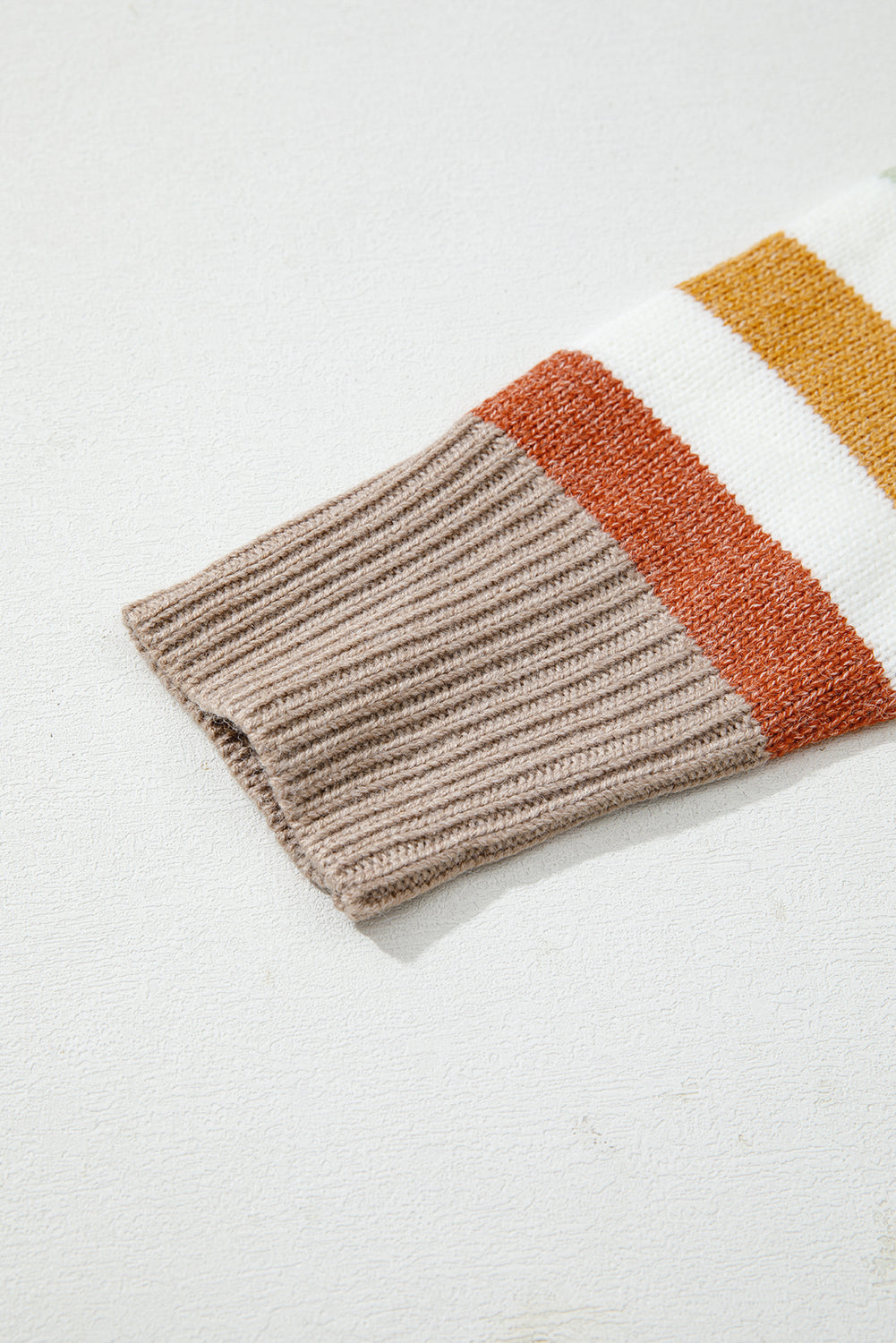 Cassandra | Plus Size Striped Colorblock Sweater