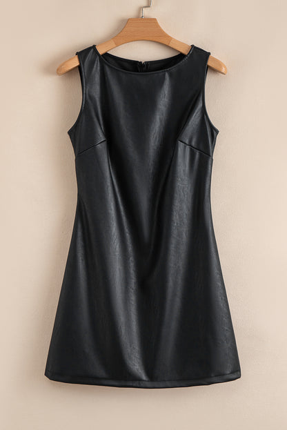 Allison | Vegan Leather Mini Dress