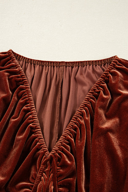 Ash | Velvet Puff Sleeve Dress