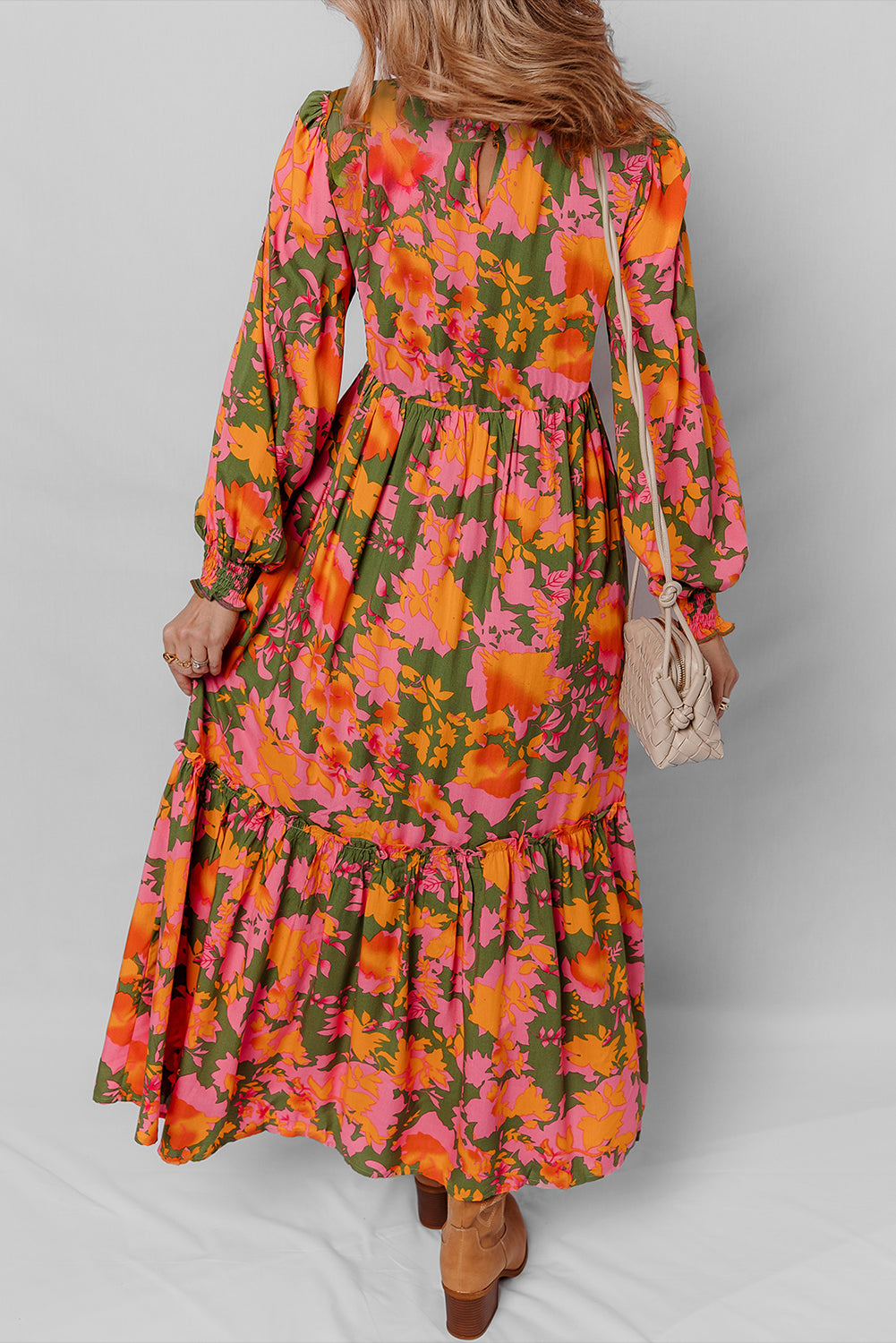 Magdalena | Floral Puff-Sleeve Dress