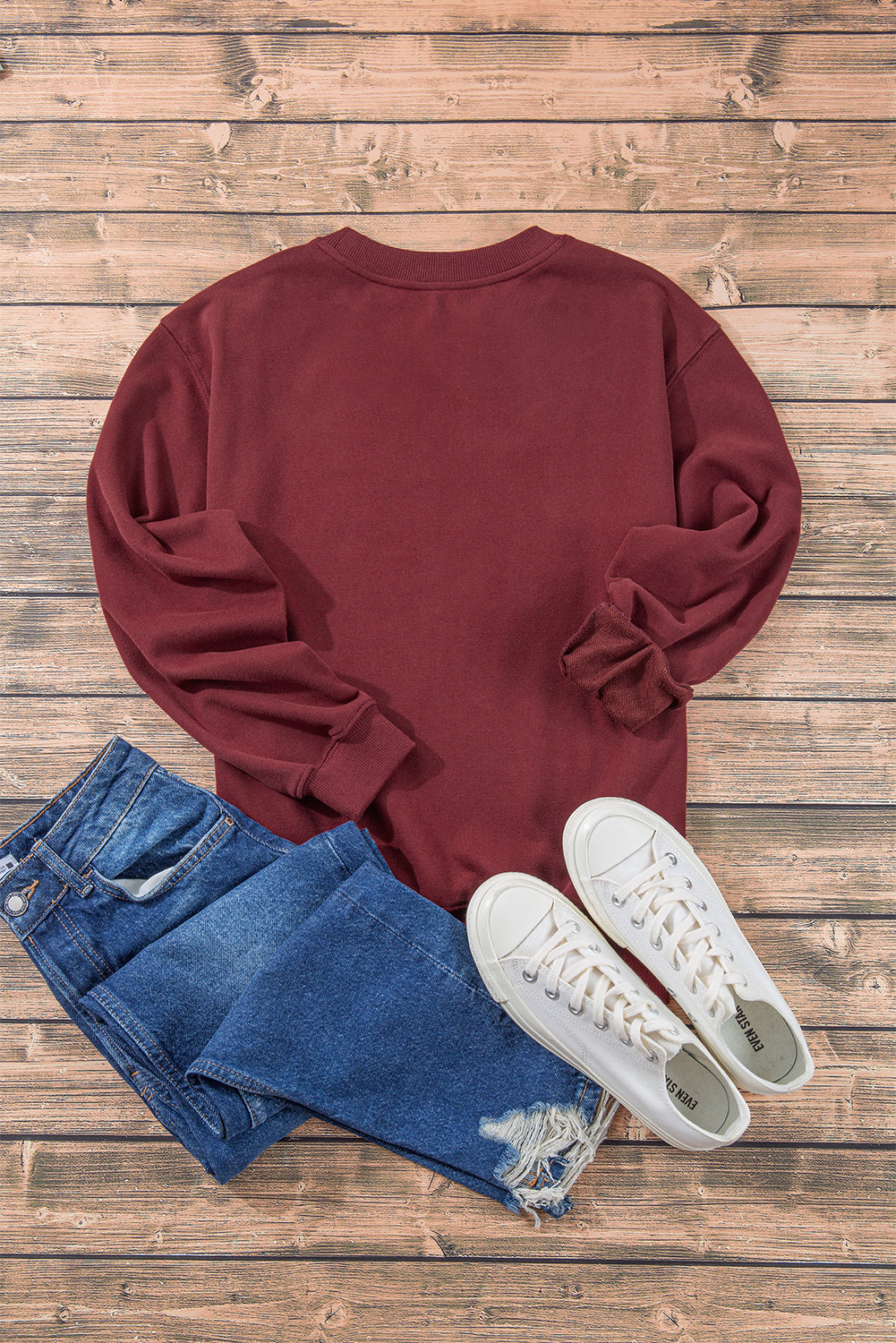 Cristina | Classic Drop Shoulder Crewneck Sweatshirt