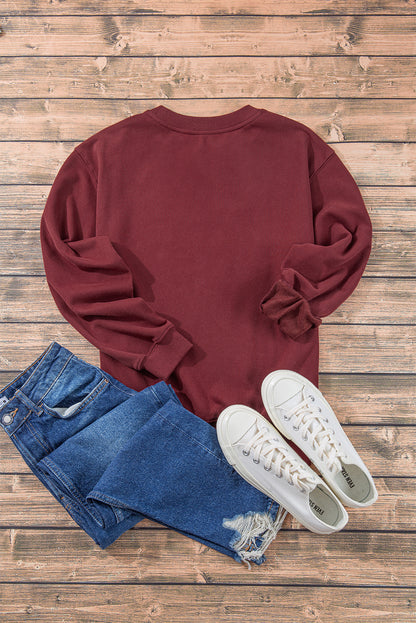 Cristina | Classic Drop Shoulder Crewneck Sweatshirt