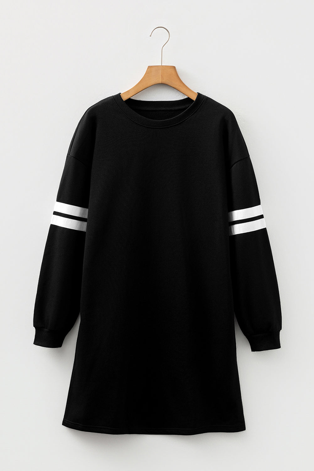 Lea | Varsity Striped Sleeve Casual Dress