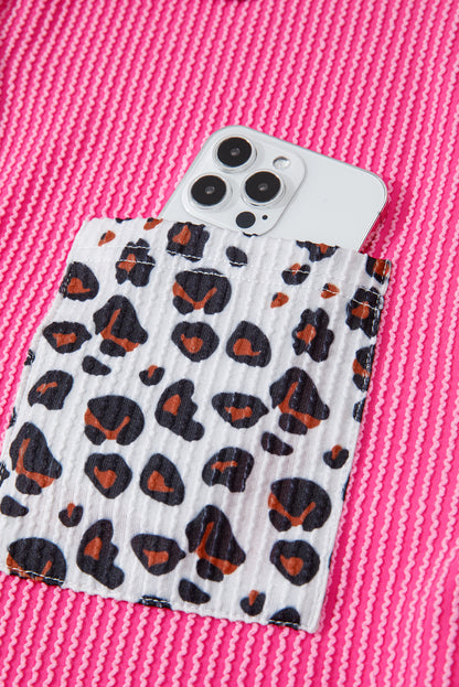 Courtney | Leopard Patchwork Ribbed Shirt Jacket