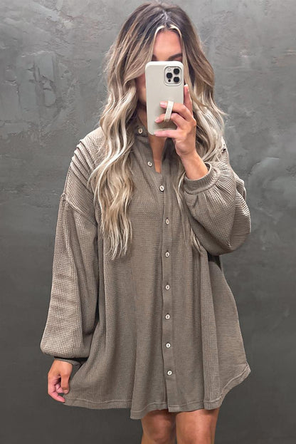 Luna | Waffle Knit Tunic Dress