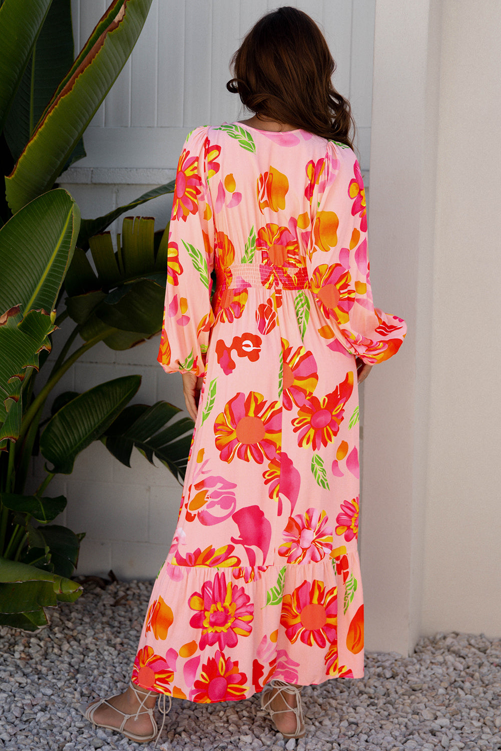 Isla | Floral V-Neck Maxi Dress