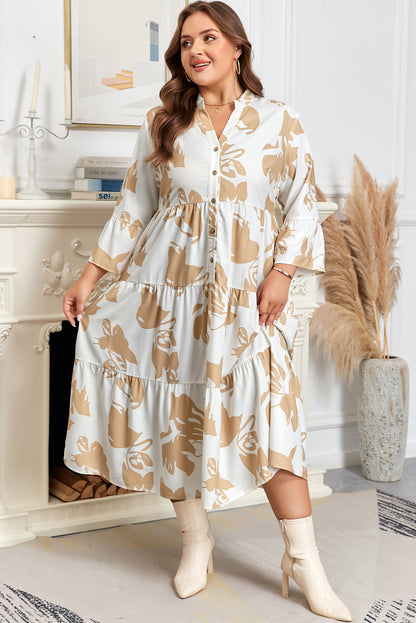 Melissa | Plus Size Elegant V-Neck Maxi Dress