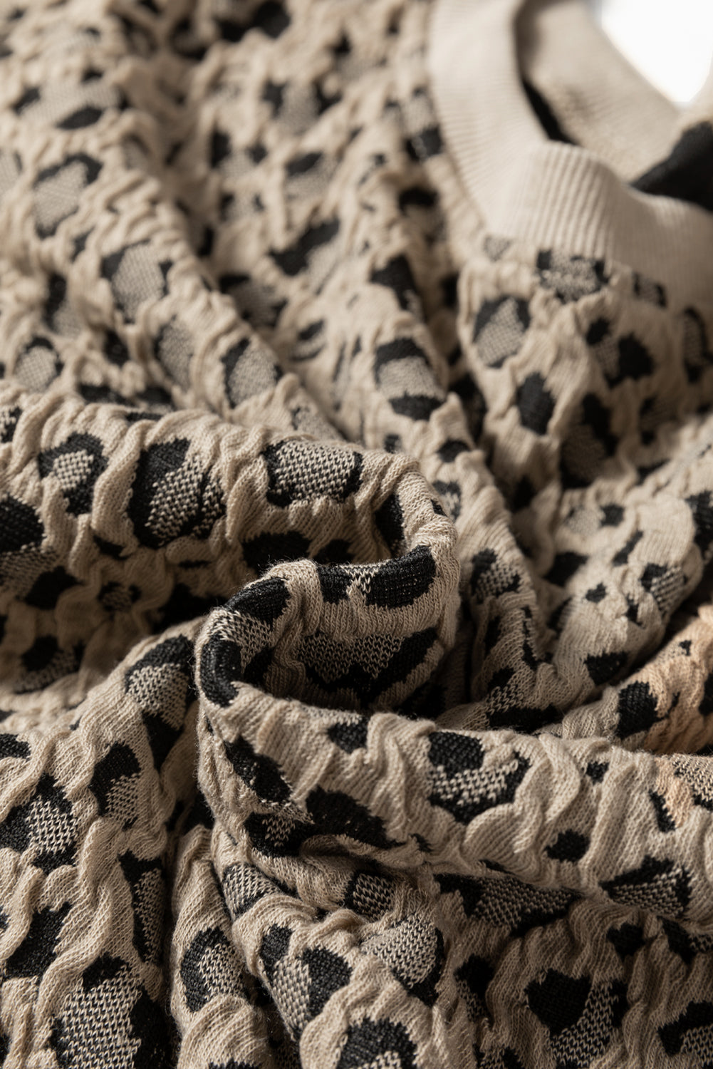 Olivia | Bold Leopard Print Long Sleeve Top