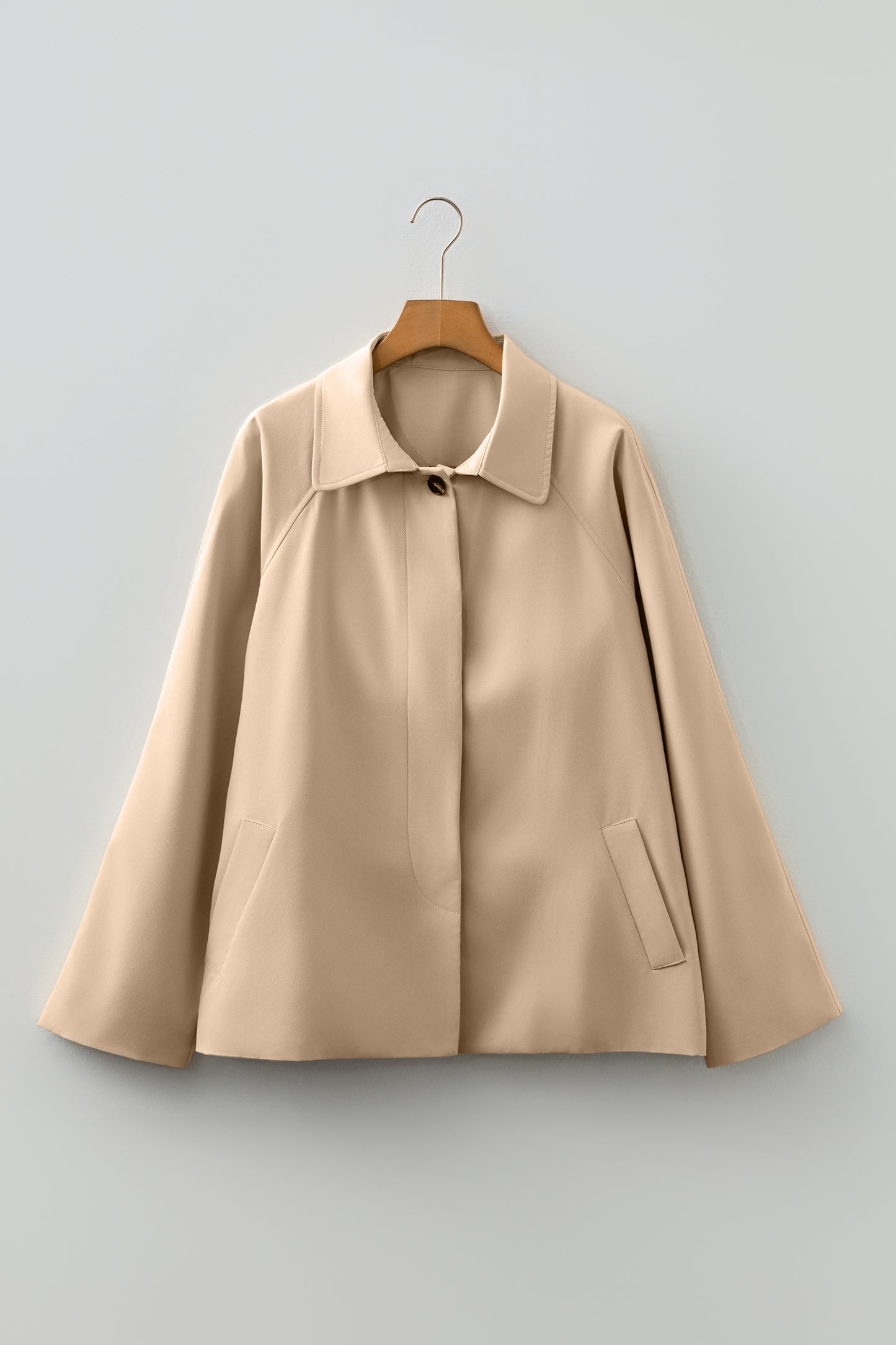 Camila | Classic Trench Coat with Plaid Lining