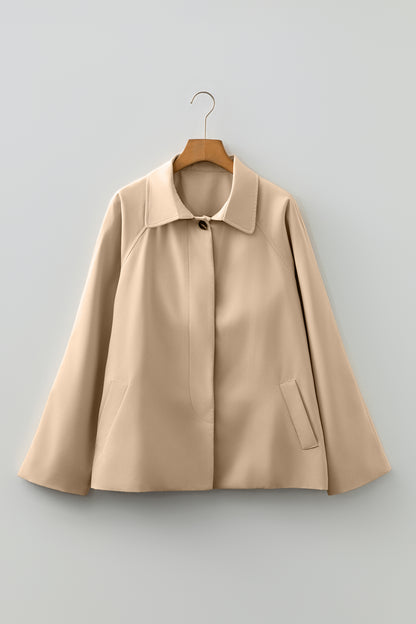 Camila | Classic Trench Coat with Plaid Lining