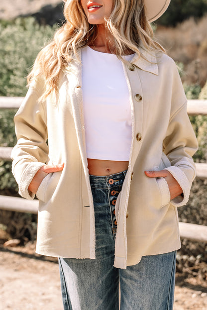 Samantha | Western-Inspired Suede Sherpa Jacket