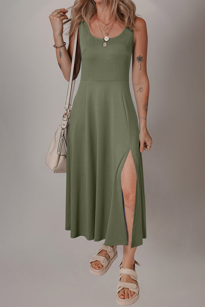 Amanda | Sleeveless Scoop Neck Dress