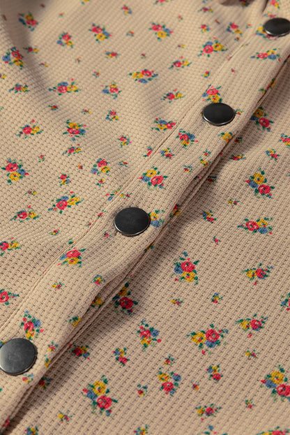 Adelle | Boho Floral Plaid Patchwork Shacket