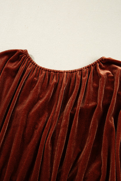Ash | Velvet Puff Sleeve Dress