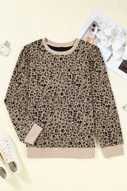 Louise | Plus Size Leopard Print Ribbed Top