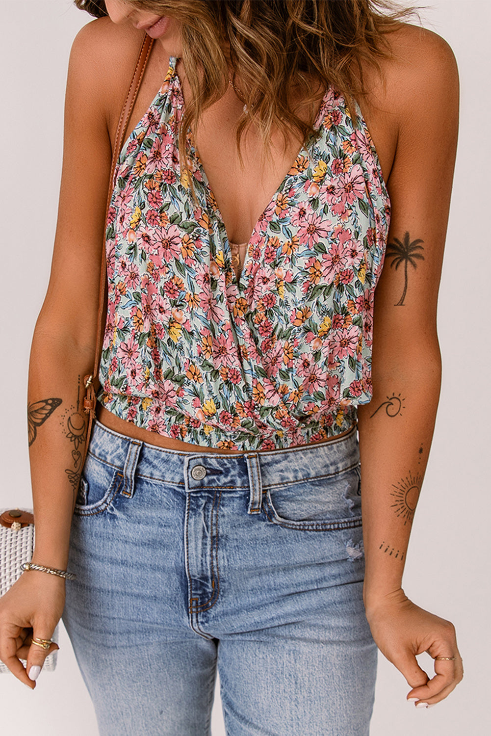Amelie | Floral Draped Summer Top